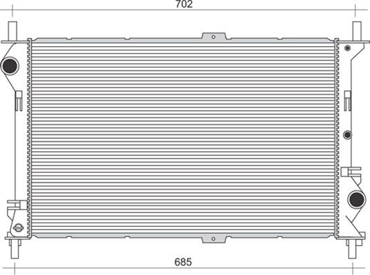 MAGNETI MARELLI Radiators, Motora dzesēšanas sistēma 350213917000